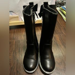 Olive and Eddie Toddler Girl Black Boots